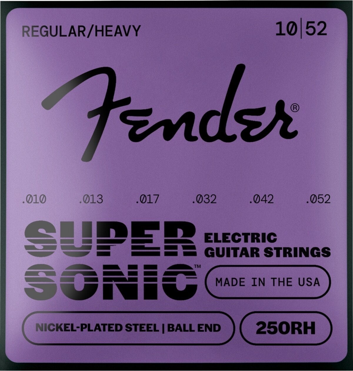 E-guitar strings Fender Super 250   10-52 E-guitar strings