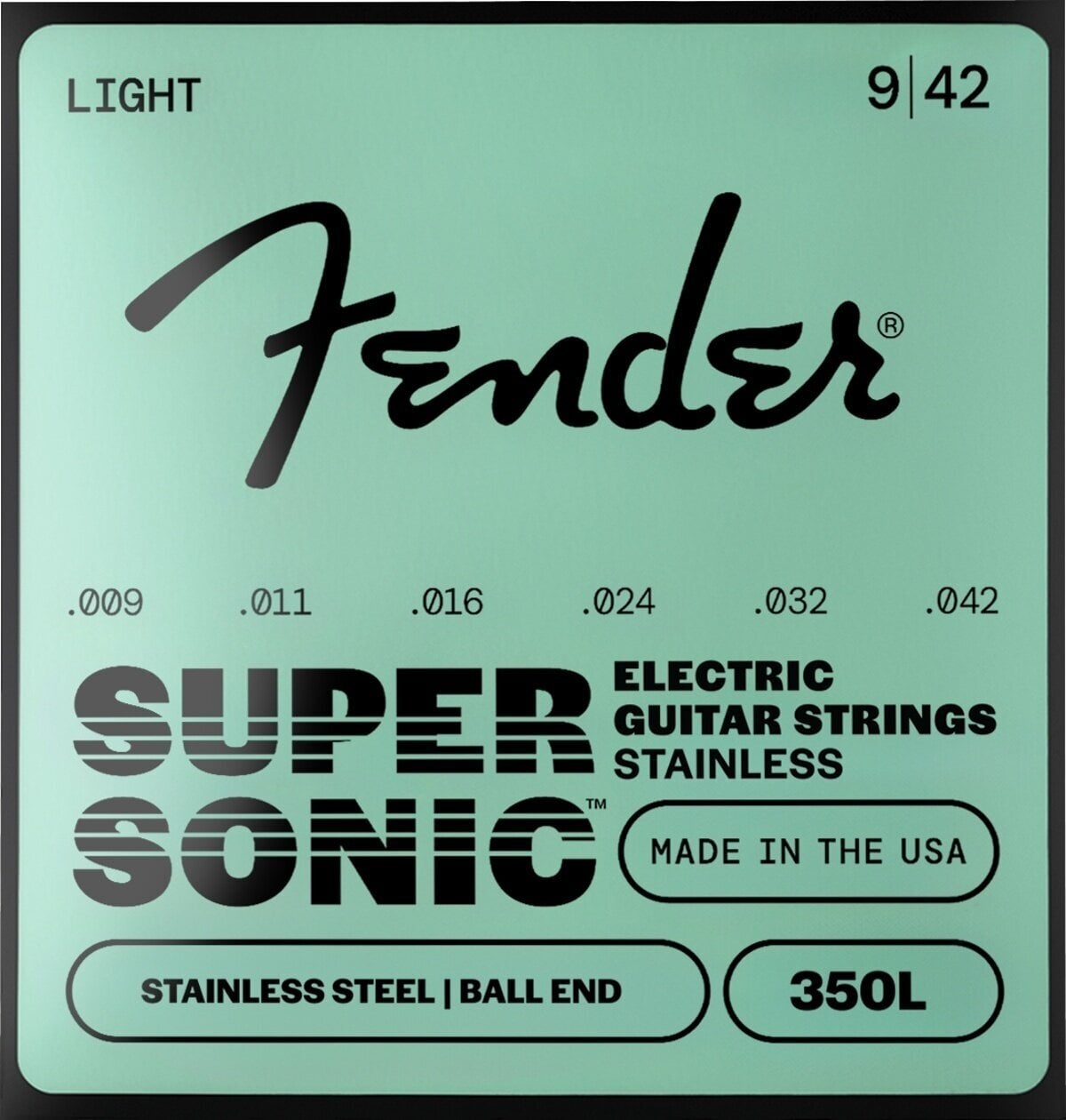 Saiten für E-Gitarre Fender Stainless 350´s .009-.042 Saiten für E-Gitarre