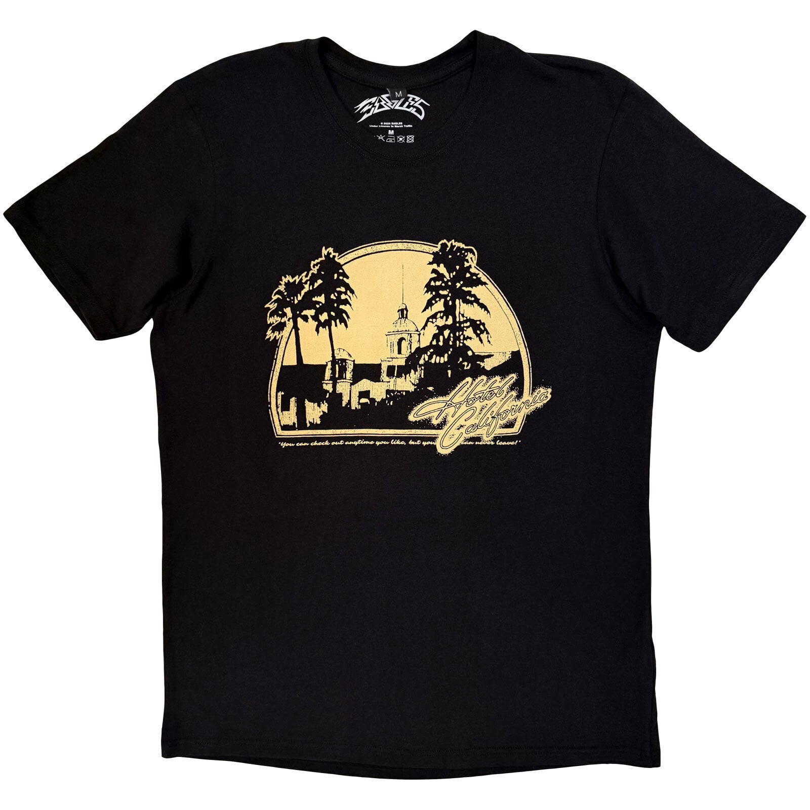 T-krekls Eagles Hotel California (Back Print) Black S T-krekls