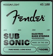 Cordes de basses Fender 7150 Pure Nickel 45-100 Cordes de basses (Comme neuf)