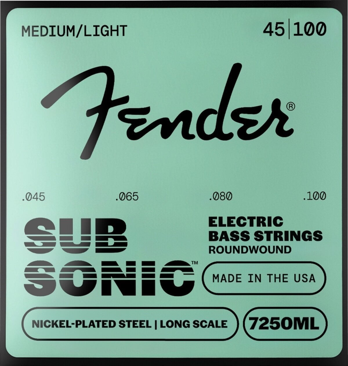 Basszusgitár húr Fender Super 7250 Bass Strings 45-100 Basszusgitár húr (Mint új)