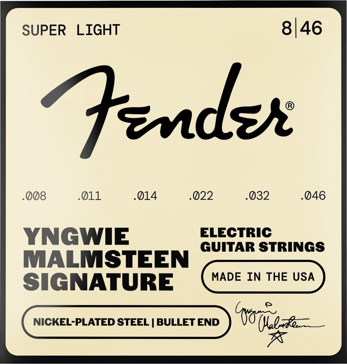 Elektromos gitárhúrok Fender Yngwie Malmsteen 8-46 Elektromos gitárhúrok