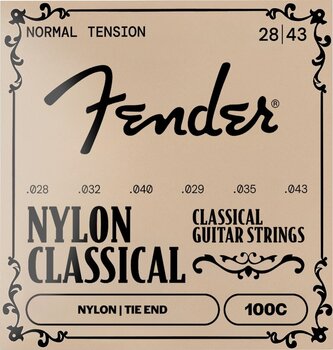 Nylon snaren voor klassieke gitaar Fender 100 Classical Nylon Tie End Nylon snaren voor klassieke gitaar - 1