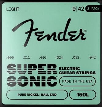 Corzi chitare electrice Fender 150L 9-42 3 Pack Corzi chitare electrice (Ca nou) - 1