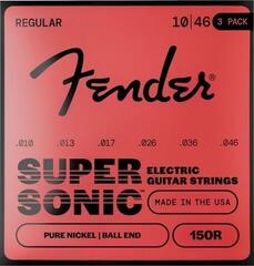 Corzi chitare electrice Fender 150R Electric Pure Nickel Ball End 10-46 3 Pack Corzi chitare electrice