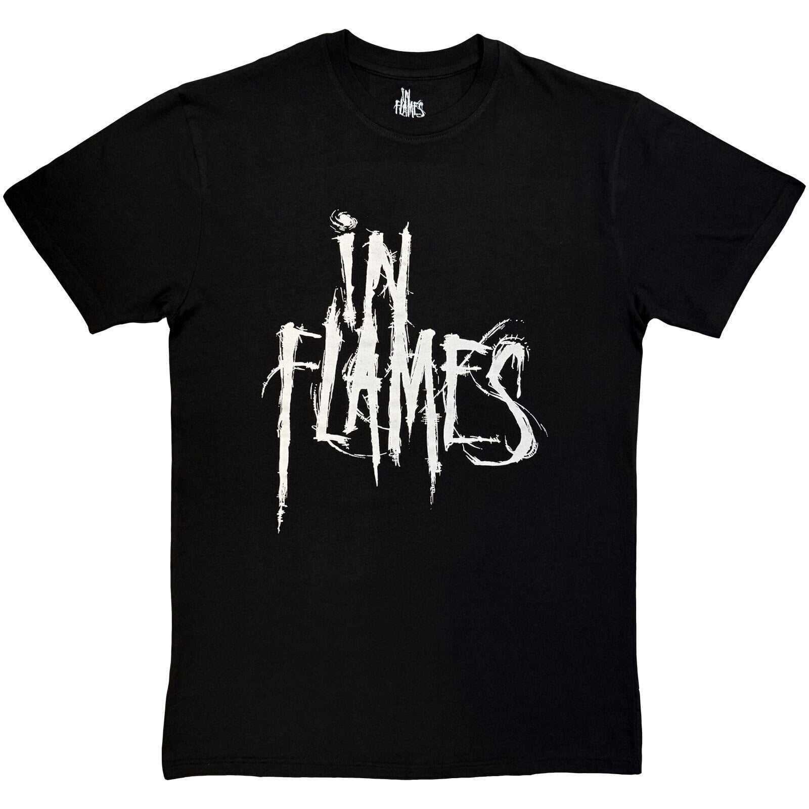 T-shirt In Flames Logo Mono Black L T-shirt