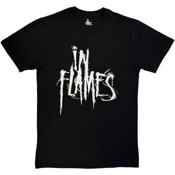 Skjorte In Flames Logo Mono Black M Skjorte - 1