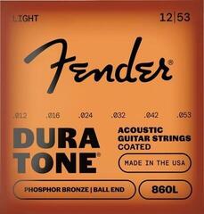 Cordes de guitares acoustiques Fender 860L Phosphor Bronze 12-53 Cordes de guitares acoustiques