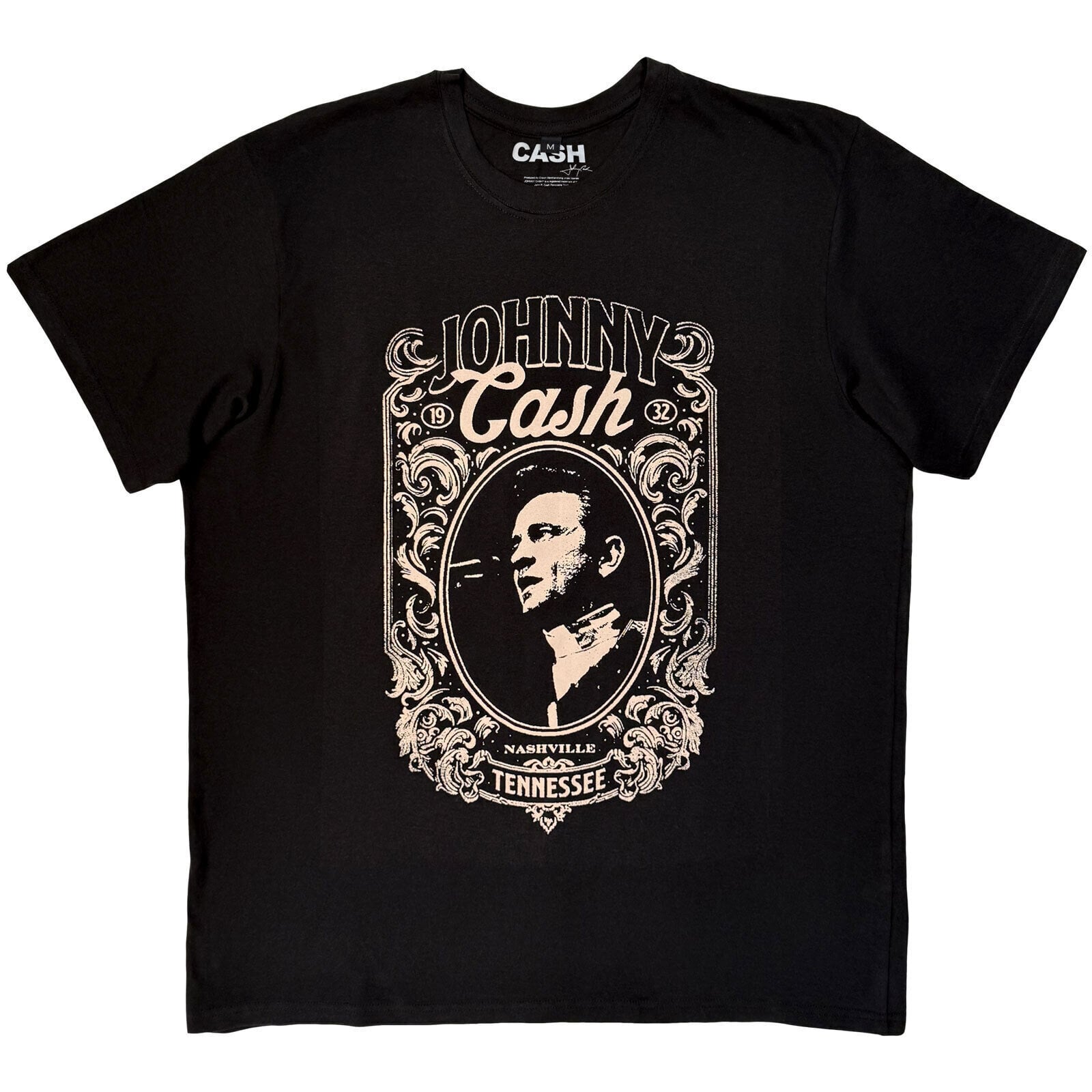 T-krekls Johnny Cash Nashville Black 2XL T-krekls