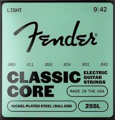 Cordes pour guitares électriques Fender Round Core NPS 255L 9-42 Cordes pour guitares électriques