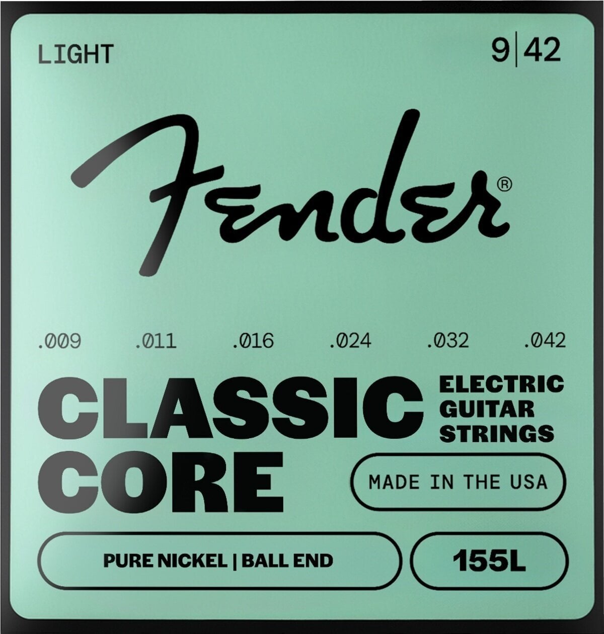 Struny pro elektrickou kytaru Fender Round Core Nickel 155L 9-42 Struny pro elektrickou kytaru