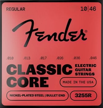 Snaren voor elektrische gitaar Fender Round Core NPS 3255R 10-46 Bullet Snaren voor elektrische gitaar - 1