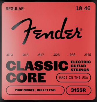 Snaren voor elektrische gitaar Fender Round Core Nickel 3155R 10-46 Bullet Snaren voor elektrische gitaar - 1