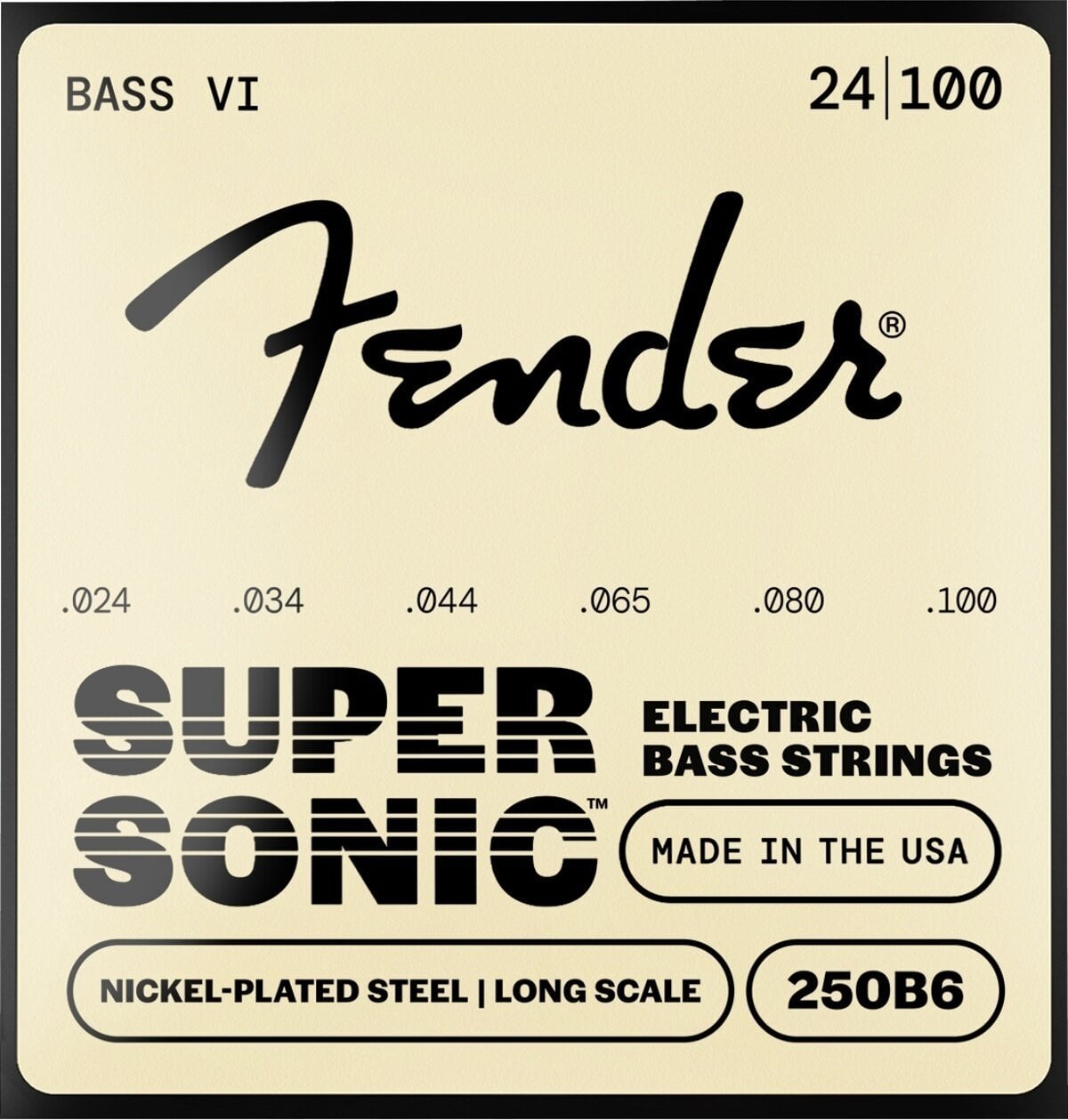 Basszusgitár húr Fender Super 250's 24-100 Basszusgitár húr (Mint új)