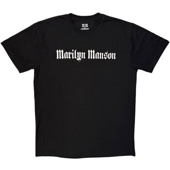 T-krekls Marilyn Manson Logo Mono Black XL T-krekls - 1