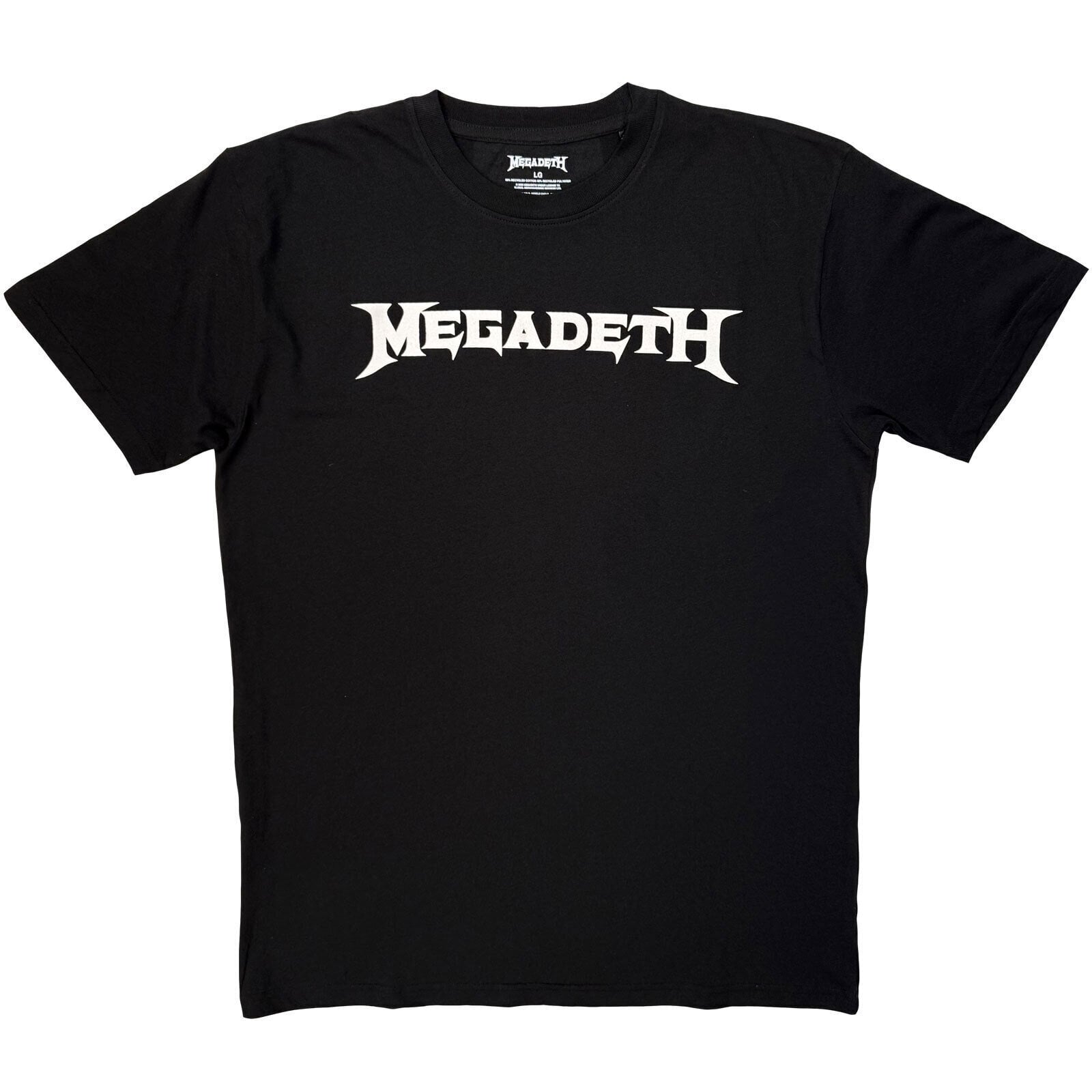 T-Shirt Megadeth Logo Mono Black 2XL T-Shirt