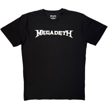 T-Shirt Megadeth Logo Mono Black 2XL T-Shirt - 1
