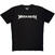 T-Shirt Megadeth Logo Mono Black 2XL T-Shirt