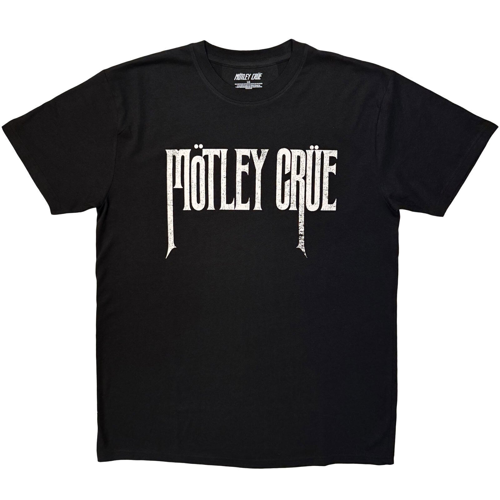 Marškinėliai Mötley Crüe Logo Mono Black XL Marškinėliai