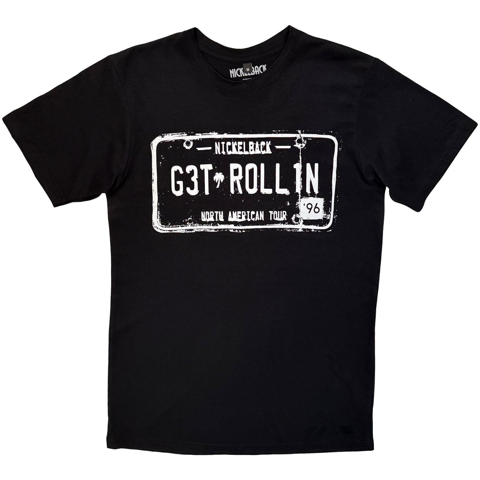 T-krekls Nickelback Get Rollin' Tour (Back Print) Black 2XL T-krekls
