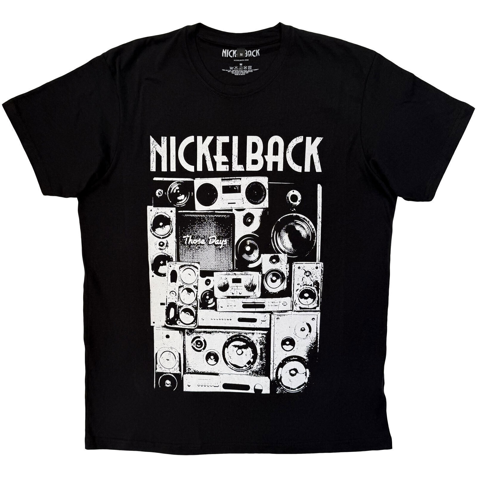 T-krekls Nickelback Wall Speakers Black S T-krekls