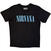 Shirt Nirvana Silver (Back Print) Black L Shirt