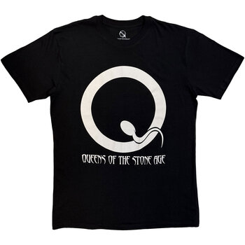 Tričko Queens Of The Stone Age Sperm Logo Mono Black S Tričko - 1