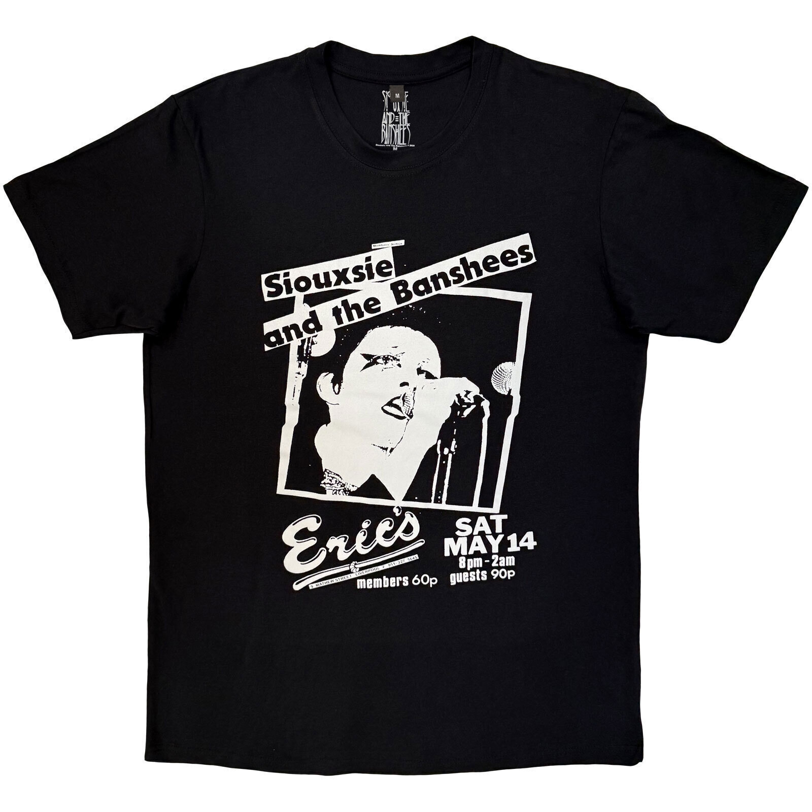 Shirt Siouxsie & The Banshees Eric's Black L Shirt