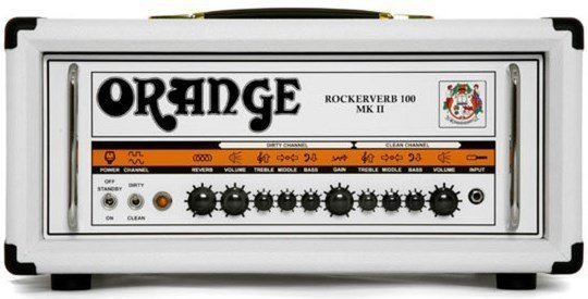 Amplificador de válvulas Orange Rockerverb 100 MKII Guitar Amp Head, Limited Edition White