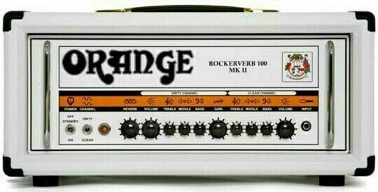 Amplificator pe lămpi Orange Rockerverb 100 MKII Guitar Amp Head, Limited Edition White - 1