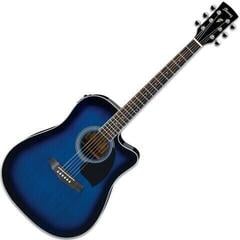electro-acoustic guitar Ibanez PF15ECE-TBS Transparent Blue Sunburst electro-acoustic guitar