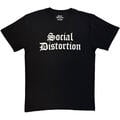 Social Distortion Logo Mono Black L Риза