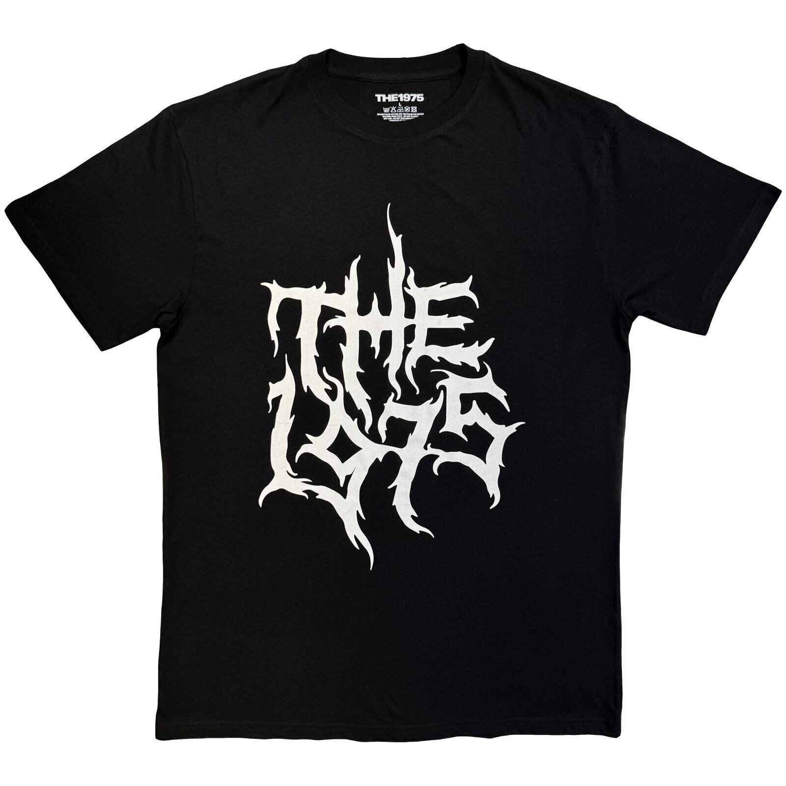 T-krekls The 1975 Metal Logo Mono Black 2XL T-krekls