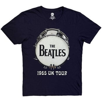 Paita The Beatles 1965 UK Tour Ringo Drum (Back Print) Navy Blue XL Paita - 1