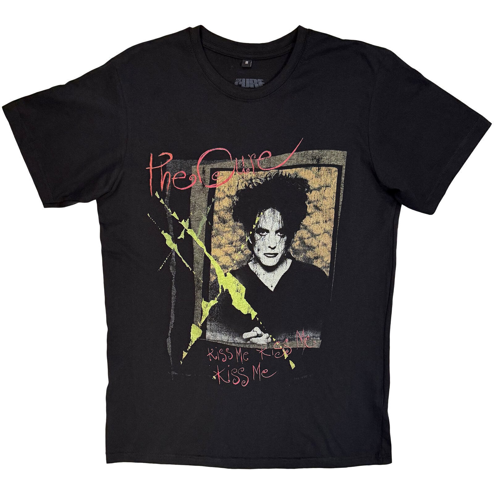 Marškinėliai The Cure Kiss Me Vintage (Back Print) Black 2XL Marškinėliai