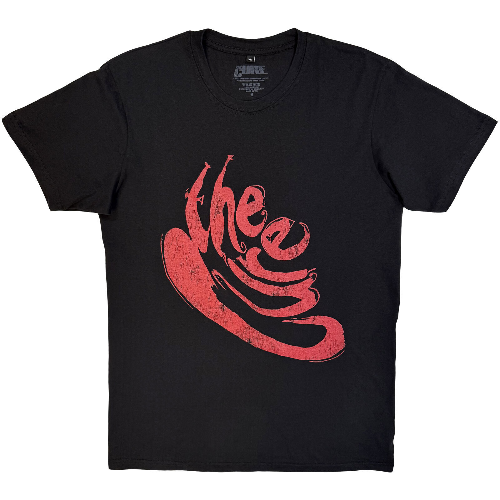 Tričko The Cure Swirl Logo Black S Tričko