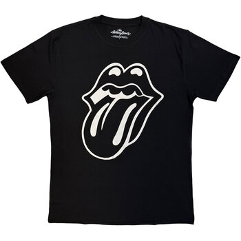 T-Shirt The Rolling Stones Classic Tongue Mono Black L T-Shirt - 1