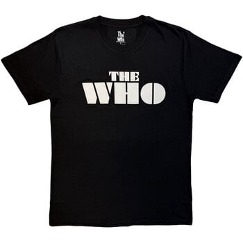 Marškinėliai The Who Block Logo Mono Black M Marškinėliai - 1
