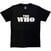 Marškinėliai The Who Block Logo Mono Black M Marškinėliai