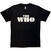 Tricou The Who Block Logo Mono Black S Tricou