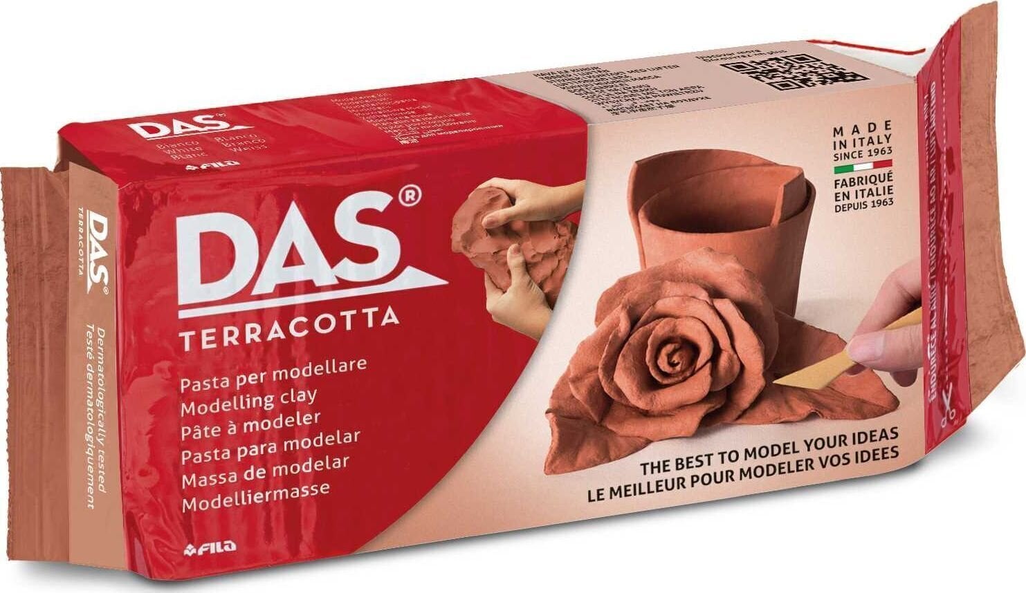 Argilla essiccabile all’aria DAS F387600 Argilla essiccabile all’aria Terracotta 1000 g