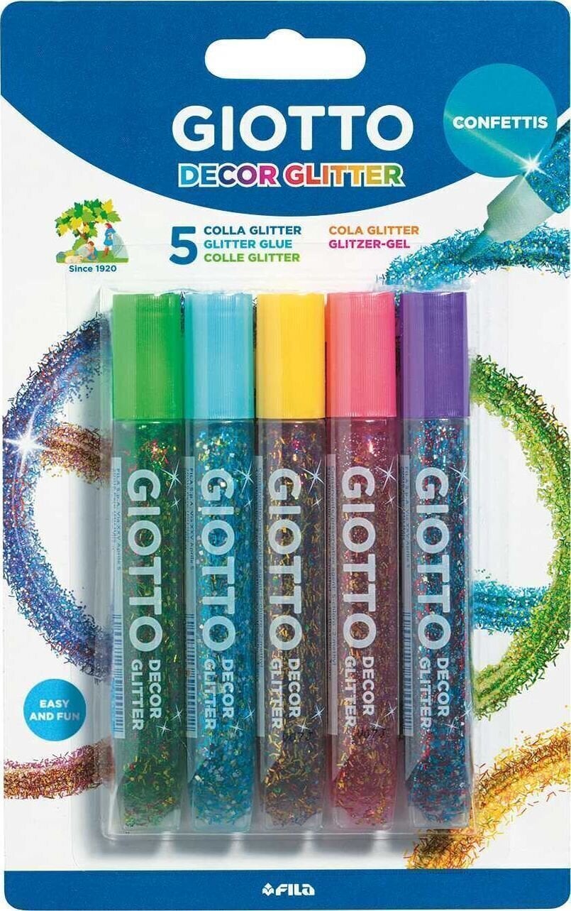 Līme GIOTTO Decor Glitter Līme 5 x 10 g Konfeti