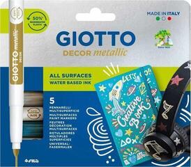 Flomaster GIOTTO Decor Metallic Set flomastera 4 mm Miješati 5 kom