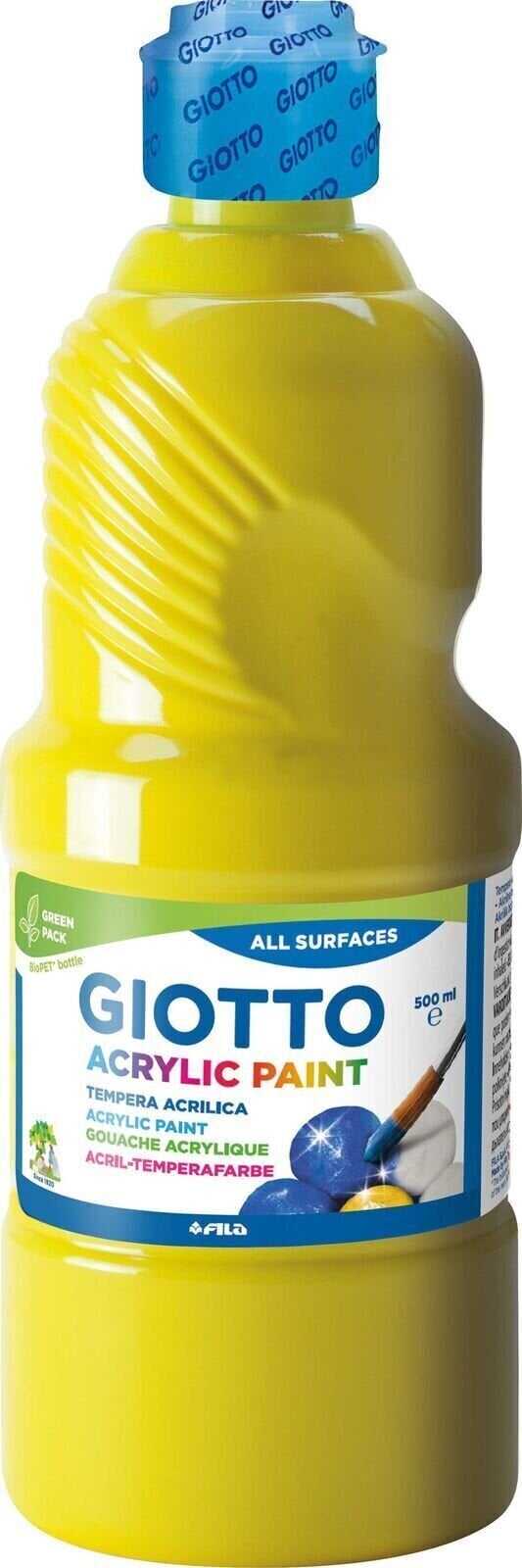 Akrila krāsa GIOTTO F53370200 Akriliniai dažai Yellow 500 ml 1 gab.