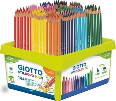 Krāsu zīmulis GIOTTO Stilnovo Maxi Spalvotų pieštukų rinkinys Mix 144 pcs - 1