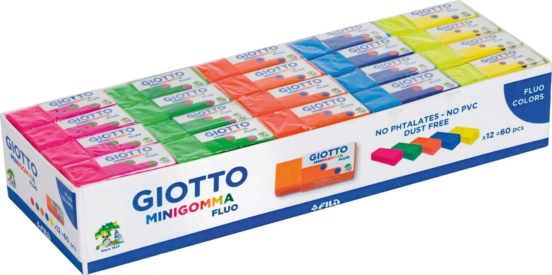 Dzēšgumija GIOTTO Minigomma Fluo Eraser