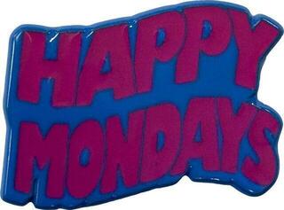 Antsiuvas / ženklelis Happy Mondays Wavy Logo Ženklelis