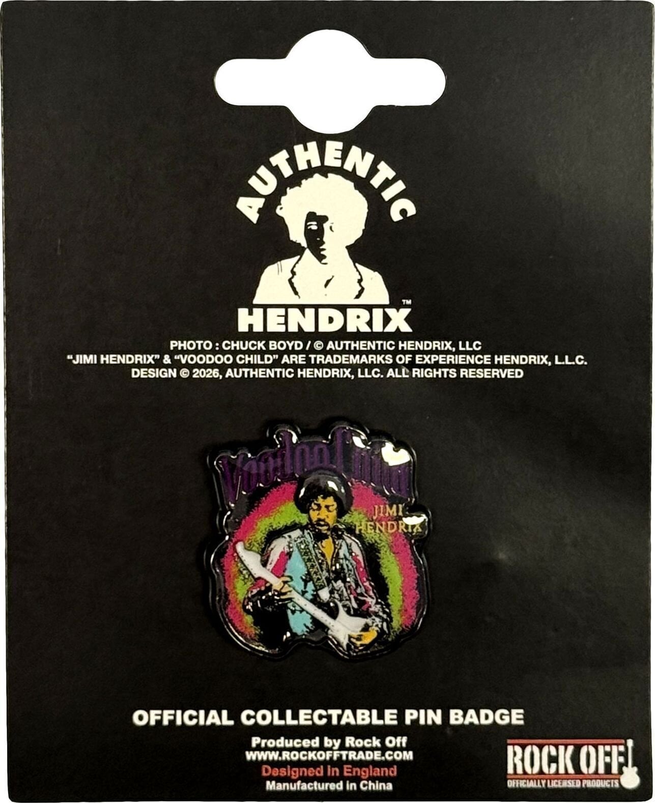 Antsiuvas / ženklelis Jimi Hendrix Voodoo Child Ženklelis