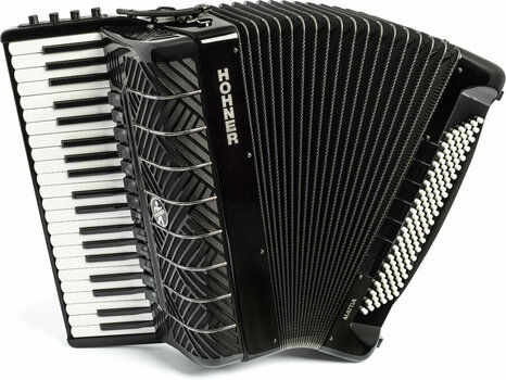 Piano accordion
 Hohner Mattia IV 120 CR Gun Black/White Key Piano accordion
 - 1