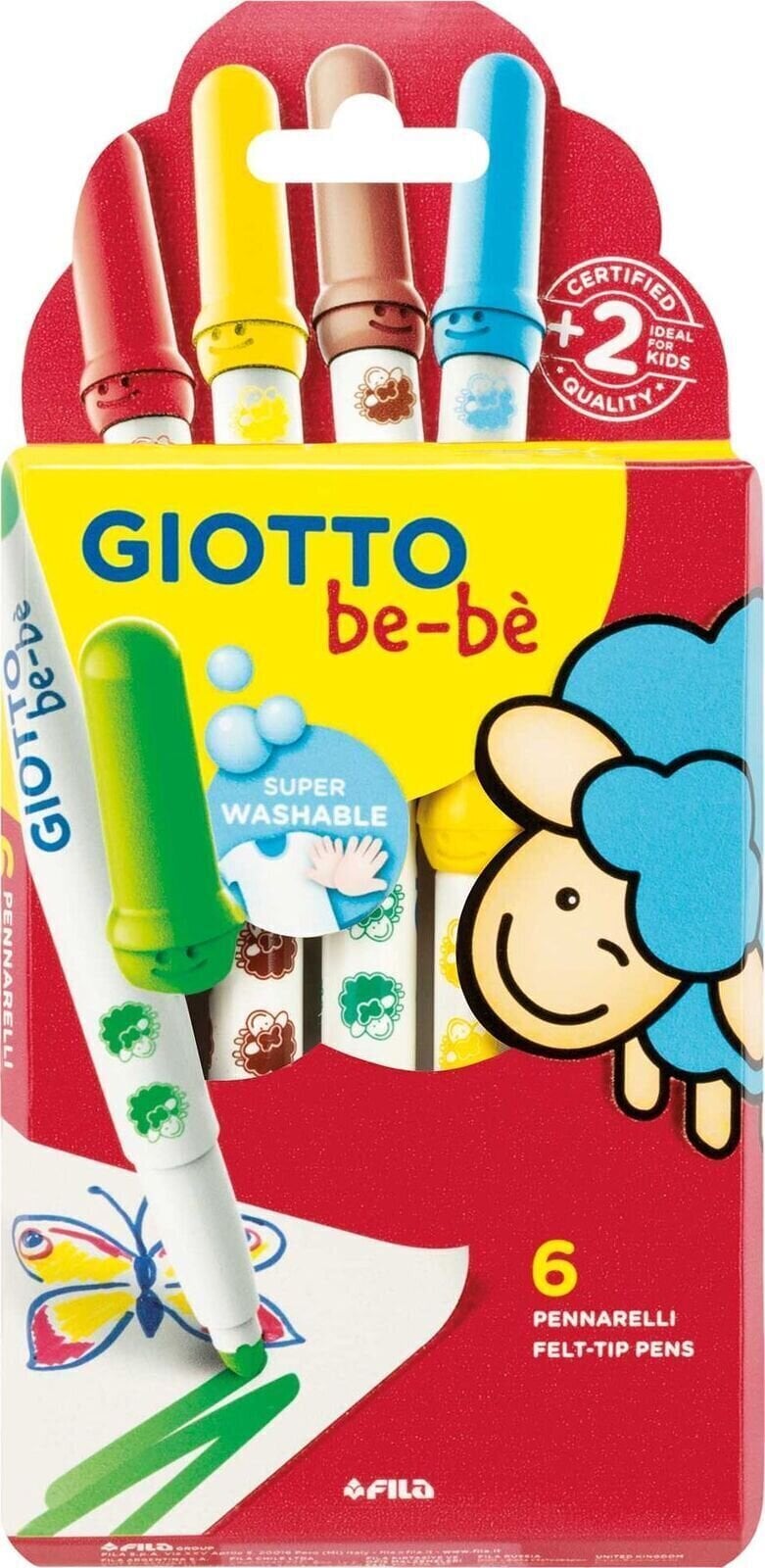Flomaster GIOTTO Be-Bé Set flomastera 5 mm Miješati 6 kom